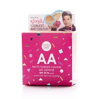 Тайский АА-кушон SPF50 PA+++ с контролем жирности кожи от Cathy Doll AA Matte Powder Cushion #23 оттенок натуральный бежевый 15 гр.