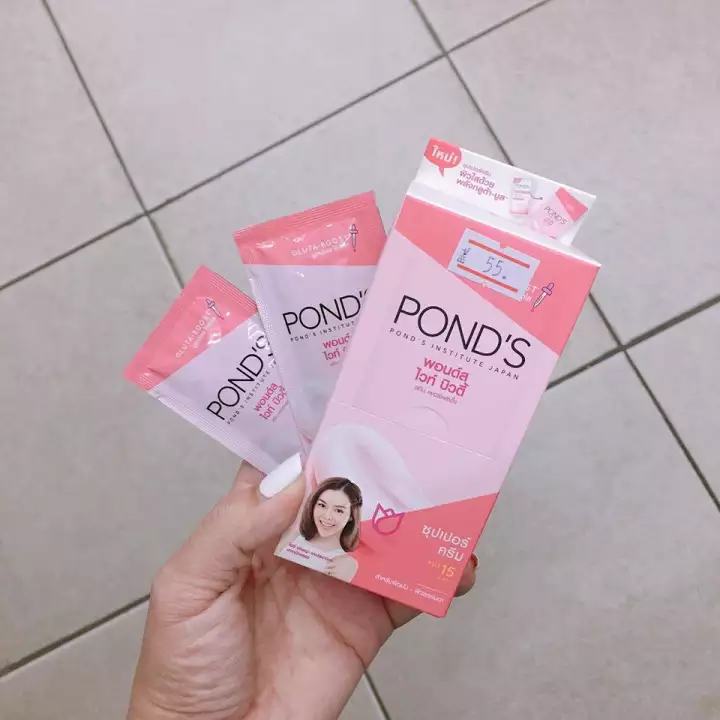 Натуральный антивозрастной крем для лица PONDS White Beauty Skin Perfecting Super Cream SPF 15 PA++ 7 гр. Таиланд