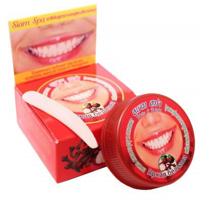 Натуральная зубная паста Мангустин и Гвоздика Siam Spa 25 гр. Таиланд Mangostine peel and Clove toothpaste Siam Spa 25 gr. Thailand
