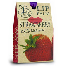 тайский бальзам для губ. Be thank Lip Balm Strawberry 100% Natural 10 gr. Thailand