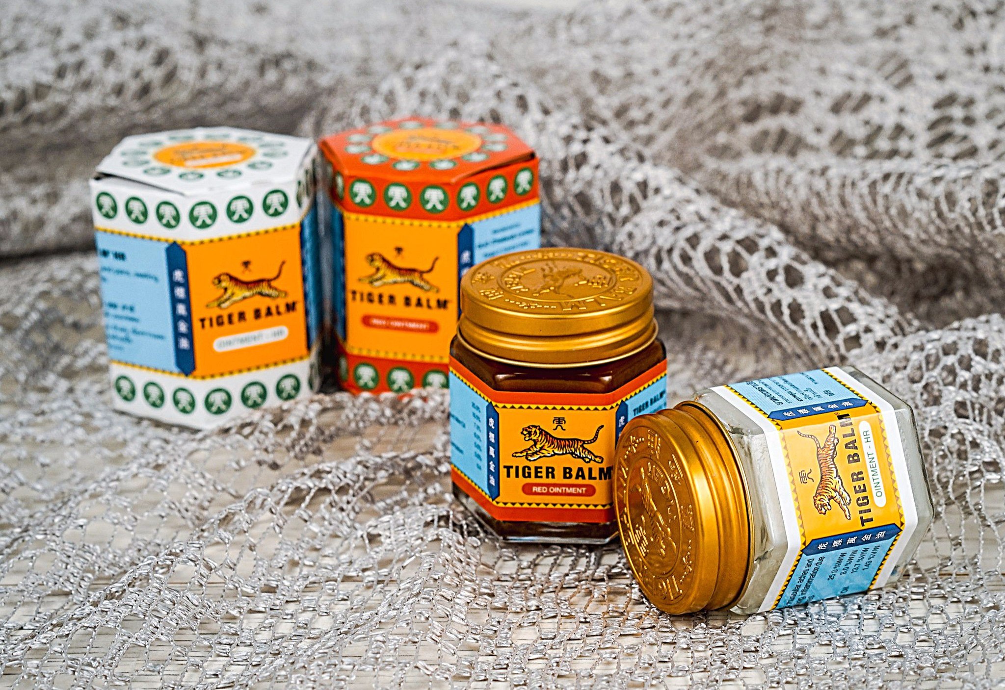 Тайский белый Тигровый бальзам из Тайланда Белый Тигр White Tiger Balm Ointment - HR 30 гр. ТАЙЛАНД