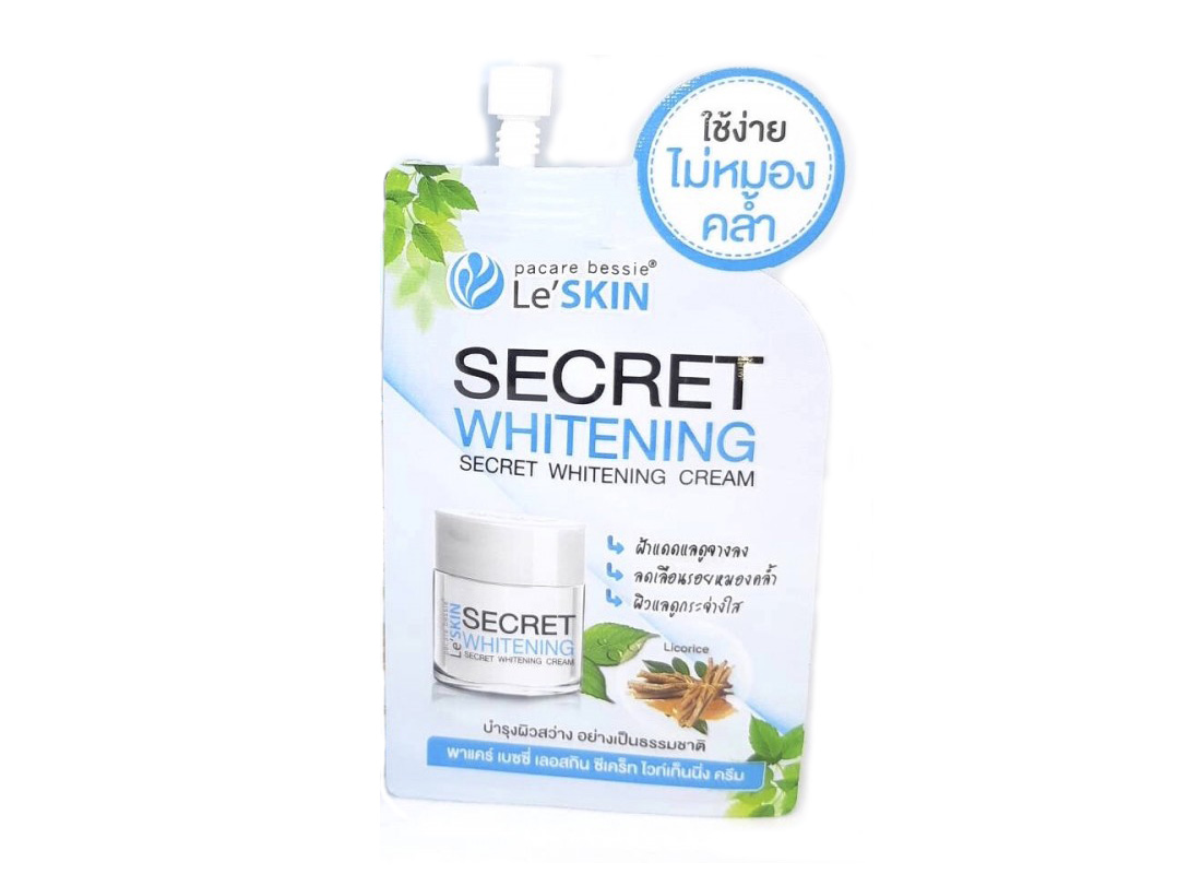 Тайский отбеливающий крем для лица с экстрактом солодки Secret Whitening Cream Le'SKIN 8 гр. ТАИЛАНД КРЕМ ДЛЯ ЛИЦА. leskinsolodka