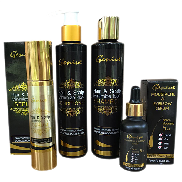 Натуральный серум против выпадения и ускоряющий рост волос из Тайланда Genive Hair & Scalp Мinimize loss купить в Москве и Московской области.