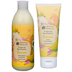 Тайский шампунь и бальзам Banana Treatment Shampoo 250 ml. and hair Treatment Oriental Princess 200 ml. Thailand. Тайская косметика в Москве и подмосковье