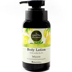 Тайский увлажняющий и успокаивающий лосьон для сухой кожи Phutawan Mango Body Lotion 250 ml. Thailand